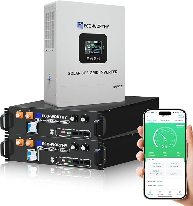 ECO-WORTHY Home Power Station Backup Power, 10240Wh LiFePO4 Battery Support by ECO-WORTHY