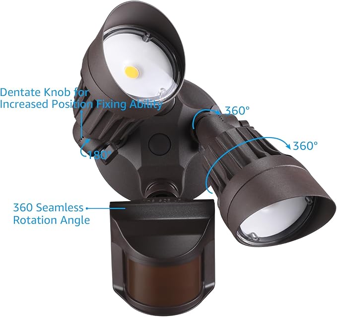 LEONLITE COB LED Security Light, Motion Sensor Outdoor Lights, Dusk to Dawn - Image 4