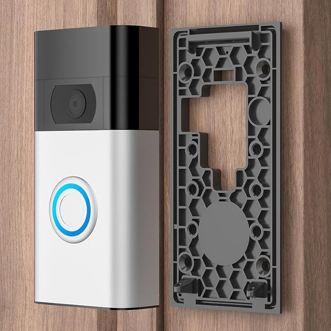 No-Drill Adhesive Mount for Ring Video Doorbell, Doorbell Bracket for Home - Image 3