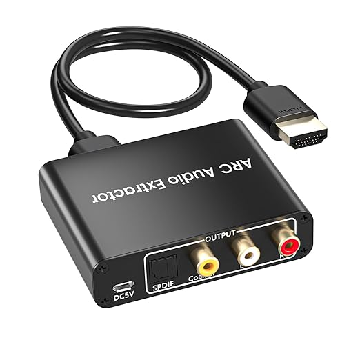 192KHz HDMI ARC to Optical Audio Adapter Analog RCA Audio Converter ARC Input by Ozvavzk