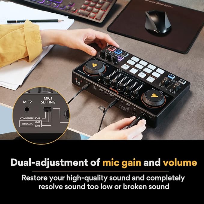 MAONO Audio Interface, MaonoCaster 10-Channel Podcast mixer - Image 3