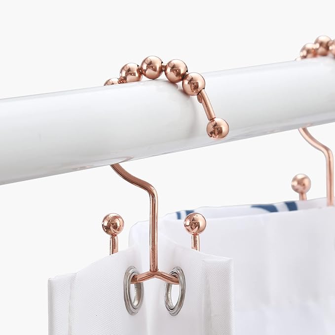 Shower Curtain Hooks, Goowin Shower Curtain Rings, Stainless Steel Shower - Image 6
