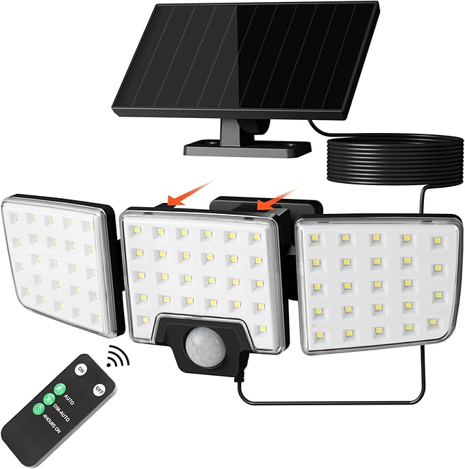 Lepro Solar Security Lights Outdoor Motion Sensor, 2 in 1 Separated and by Lepro