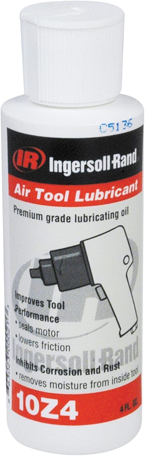Ingersoll Rand 10Z4 Air Tool Lubricant | Formulated to lubricate pneumatic tools for reliable operation and extended service life, 4-ounce bottle