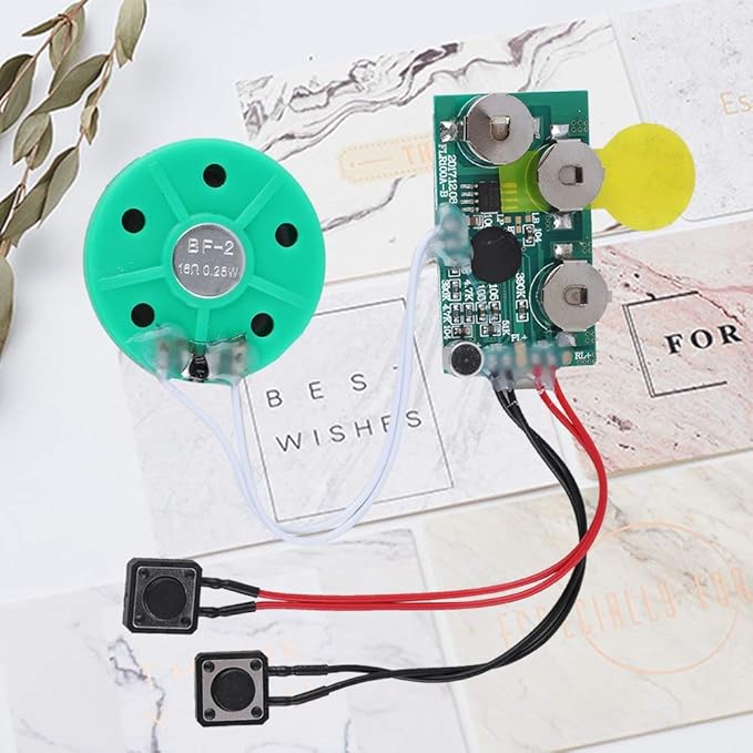fosa 4 Minutes DIY Greeting Card Chip Music Sound Voice Recording Module Device - Image 6