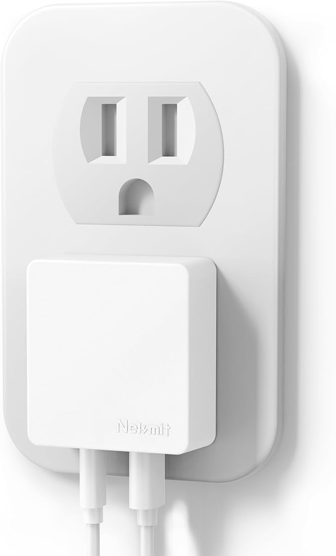 Nekmit Flat USB C Wall Charger, 45W Dual Port PPS Fast USB Charger Block by Nekmit