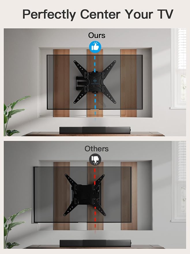 PERLESMITH Full Motion TV Wall Mount - Image 6