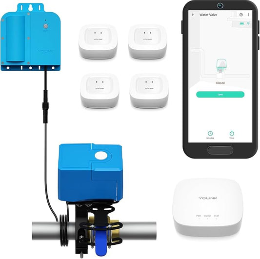 YoLink X3 Version Smart Water Leak Protection Kit: X3 Valve Controller by YoLink