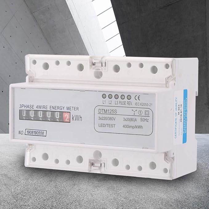 Energy Consumption Digital Electric Power Meter 3 Phase KWh Meter Smart Class 1 - Image 7