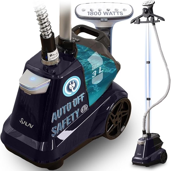 SALAV® Heavy Duty Smart Auto Shut-off Commercial Full-Size Garment Steamer by SALAV