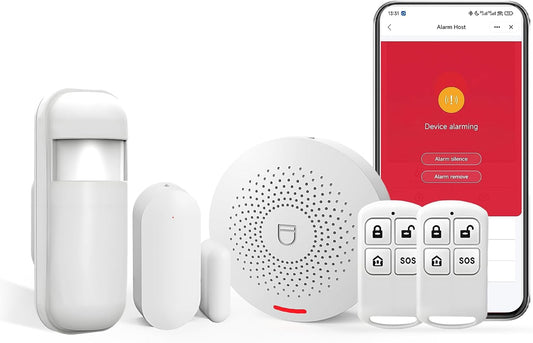 150W Wireless Security System for House, WiFi Door/Window Sensors Alarm System