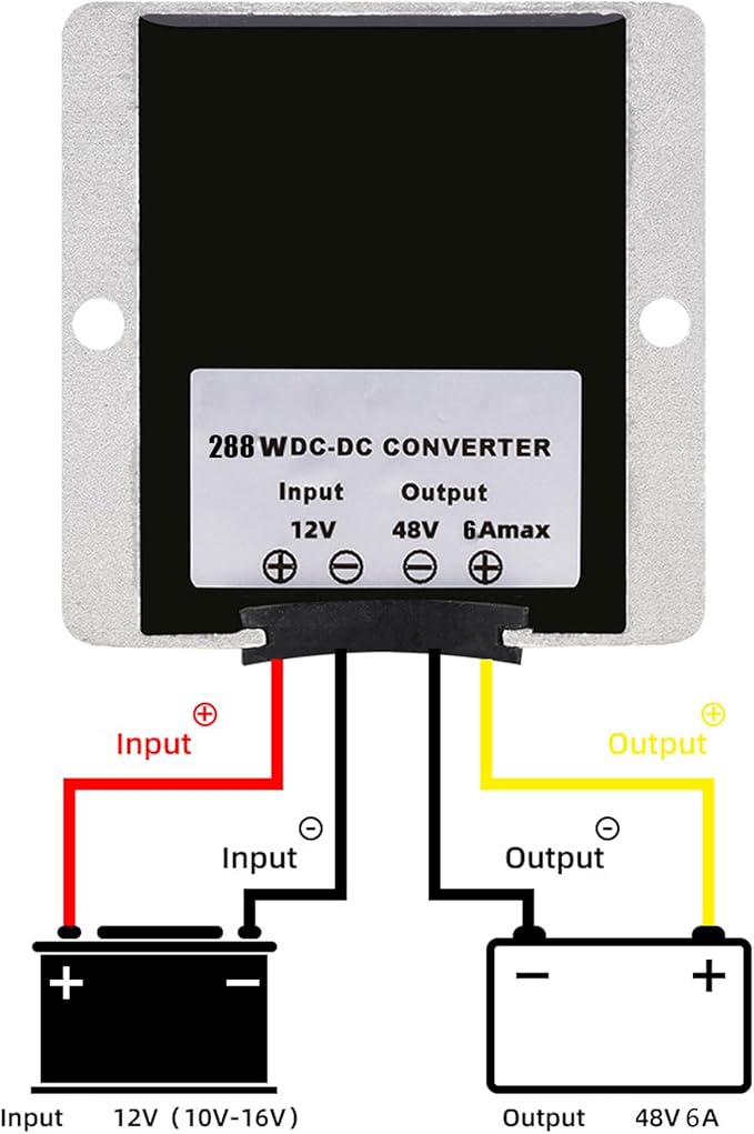 MGGi DC/DC Converter 12V Step Up to 48V 6A 288W Voltage Regulator, Power - Image 6