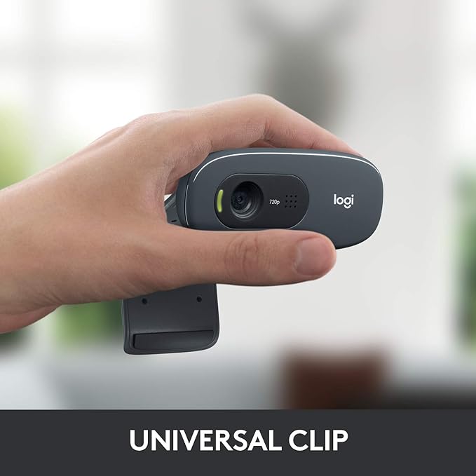 Logitech C270 HD Webcam, Widescreen HD Video Calling, Light Correction - Image 5