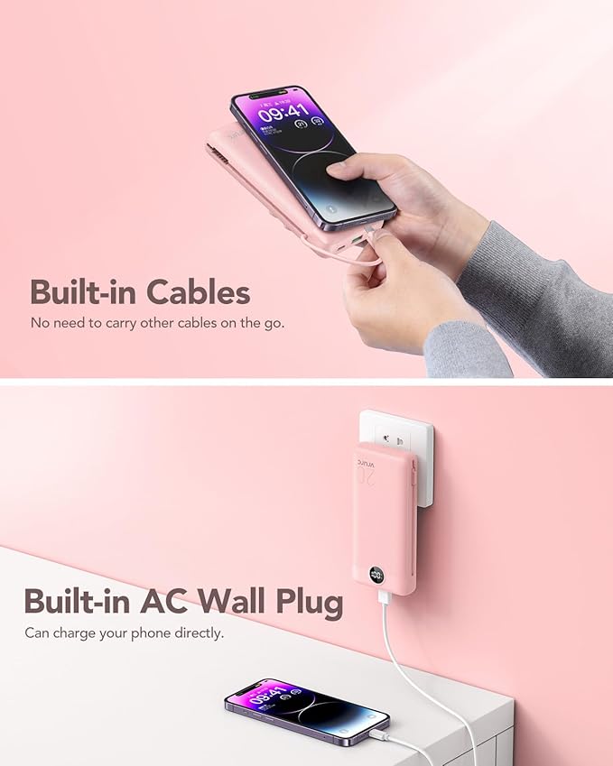 VRURC Portable Charger 20000mAh, Fast Charging Power Bank USB C, 4 Output 2 - Image 9