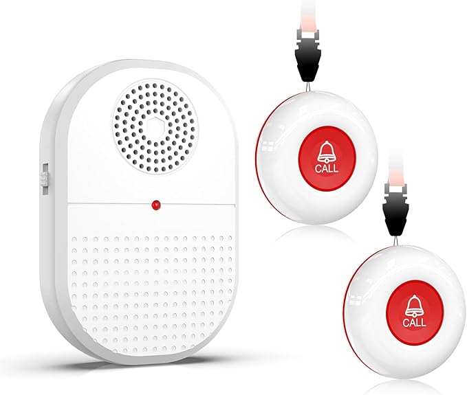 CallToU Caregiver Pager Call Button Elderly Wireless Call Button Vibration by CallToU