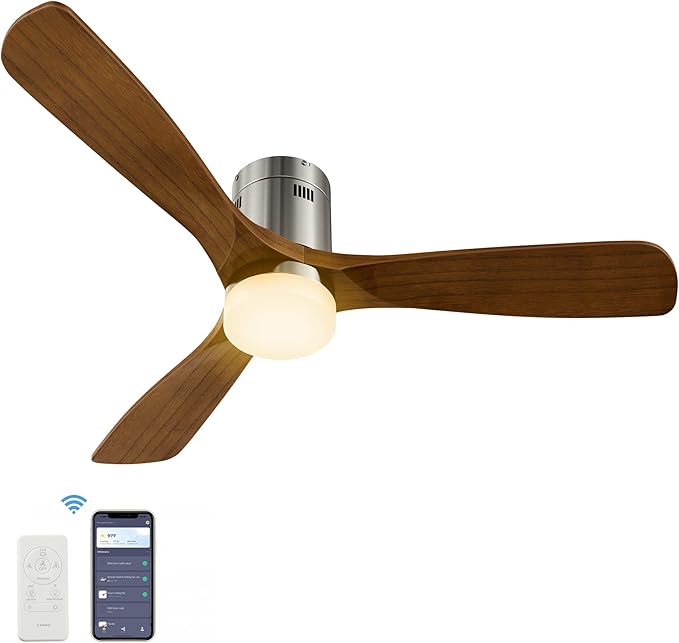 SMAAIR 52 Inch Flush Mount Ceiling Fan by SMAAIR