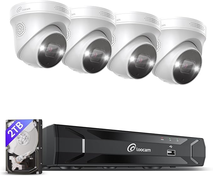 Loocam POE Security Camera System 4K by Loocam