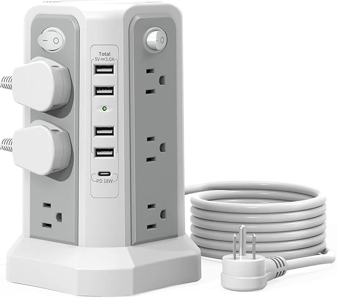 Surge Protector Power Strip Tower by PASSUSSurgeProtectorTower