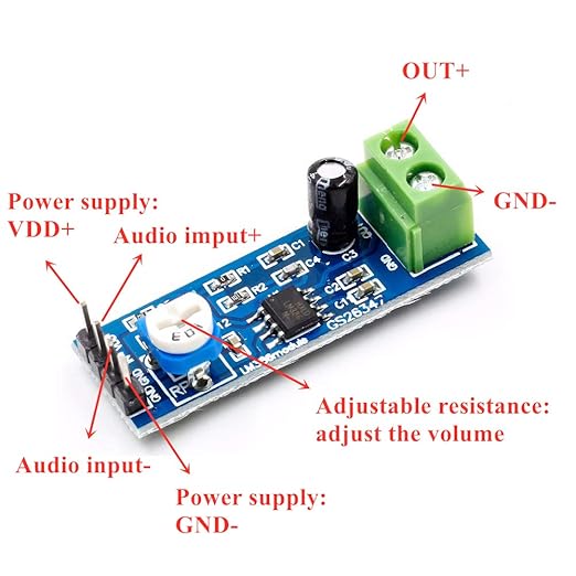 Onyehn 10pcs LM386 200 Times gain Audio Power Module - Image 3