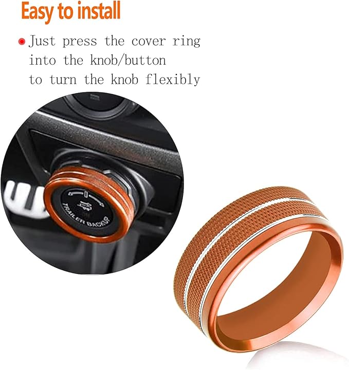Knob Cover for F150 AC Climate Control Switch/Trailer/4WD/VOL/Tune Button - Image 3