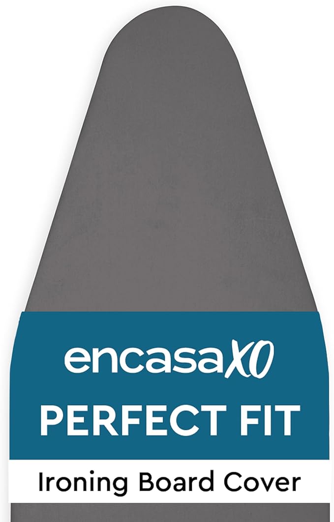 Encasa XO Ironing Board Cover and Pad 49"x18" - 4mm Felt Wide Iron Board Cover by EncasaXO