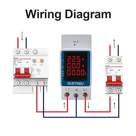 GUETNEU Digital Display Energy Meter Energy Tester Electricity Usage Monitor AC - Image 6