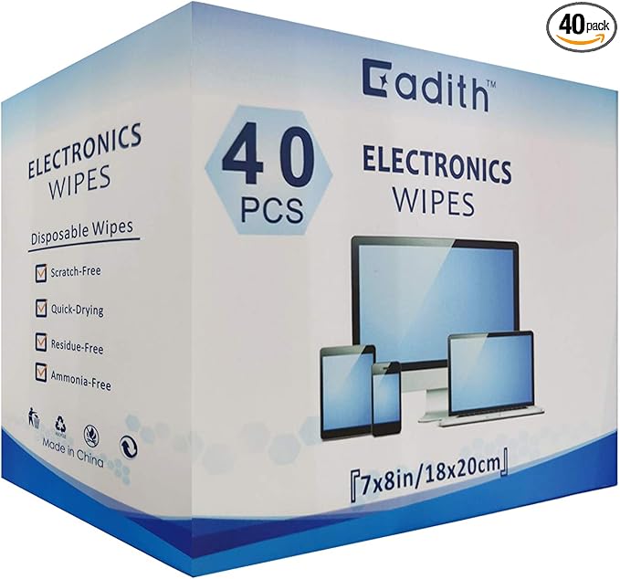 Screen Cleaner Cadith Electronic Wipes by Cadith