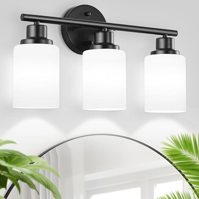 Guliaofo 3-Light Bathroom Light Fixtures, E26 Base Modern Kitchen Light - Image 9