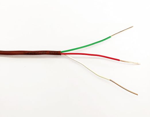 EASTWIRE 18/3 500ft Thermostat Wire, Solid Copper Wire, 18 Gauge Conductor by eastwire