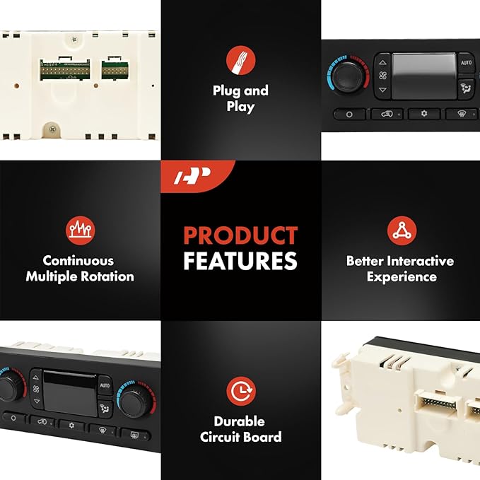 A-Premium Automatic Climate Control Module A/C & Heater Control Panel Compatible - Image 8