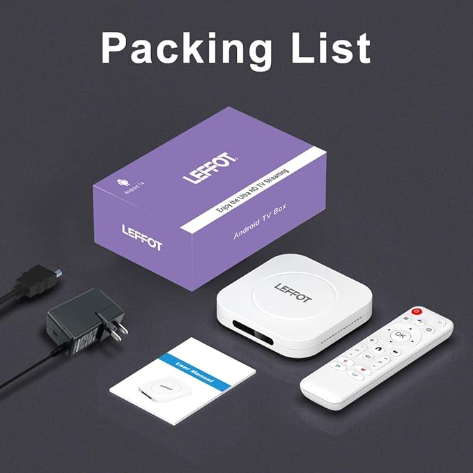 Android 14 TV Box 2025, LEFFOT M1 Plus 4K Ultra HD Streaming Device - Image 8