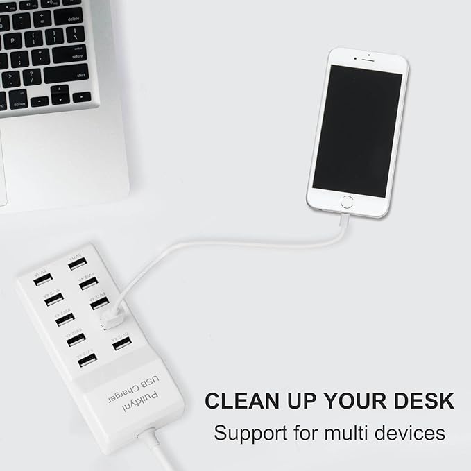 2 Pack 10-Ports USB Charger Station, Power Strips - Image 5