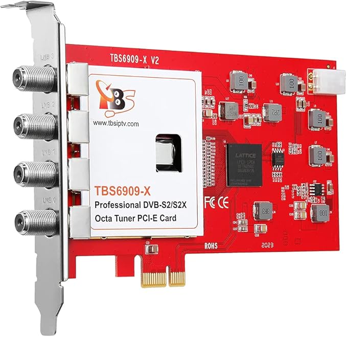 TBS6909X DVB-S/ S2/ S2X 8 Tuner PCI Express Digital Satellite TV Card - Image 2