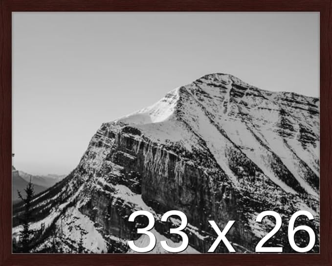 Frame It Easy 33 x 26 Merlot Wood Frame by FrameItEasy