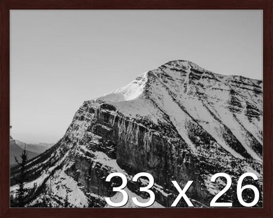 Frame It Easy 33 x 26 Merlot Wood Frame by FrameItEasy