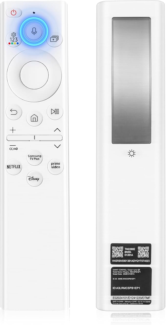 BN59-01391A Solar Voice Remote for Samsung Frame TV Remote Replacement by ExploreHome