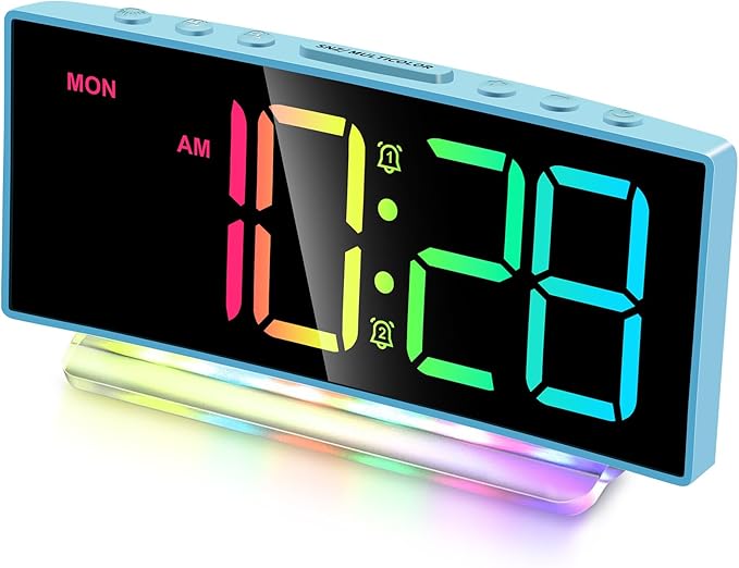 Cadmos Loud Alarm Clock for Heavy Sleepers Adults, Digital Desk Clock by Cadmos