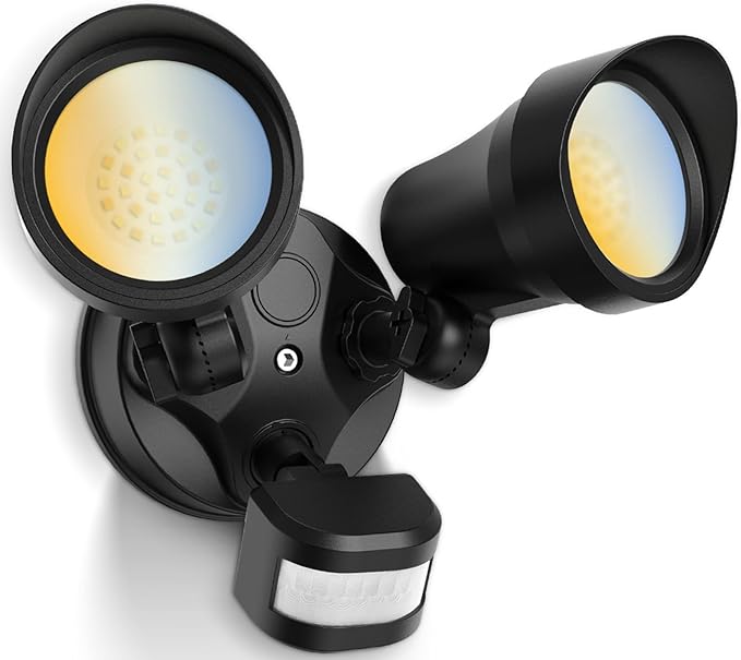 ALUSSO Motion Sensor Outdoor Lights, 30W 3500LM Flood Lights Outdoor, 3 Modes by ALUSSO