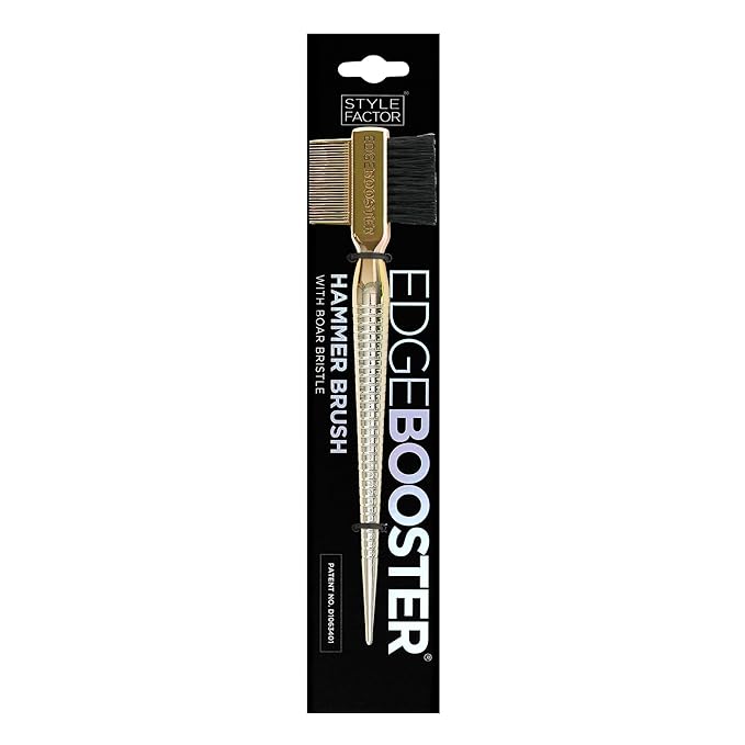 Style Factor EDGE BOOSTER® Hammer Brush Rat Tail– Double-Sided Edge Control - Image 2
