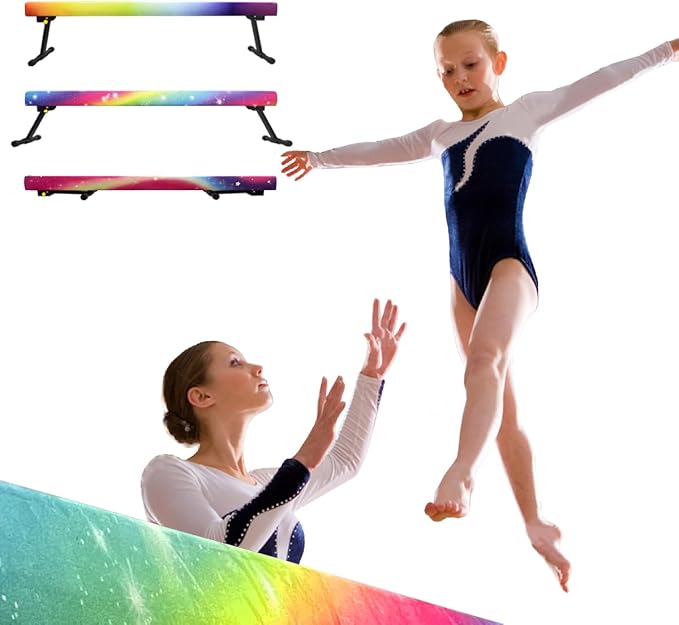 Wesky Adjustable Balance Beam, High and Low Floor Beam Gymnastics Equipment - Image 6
