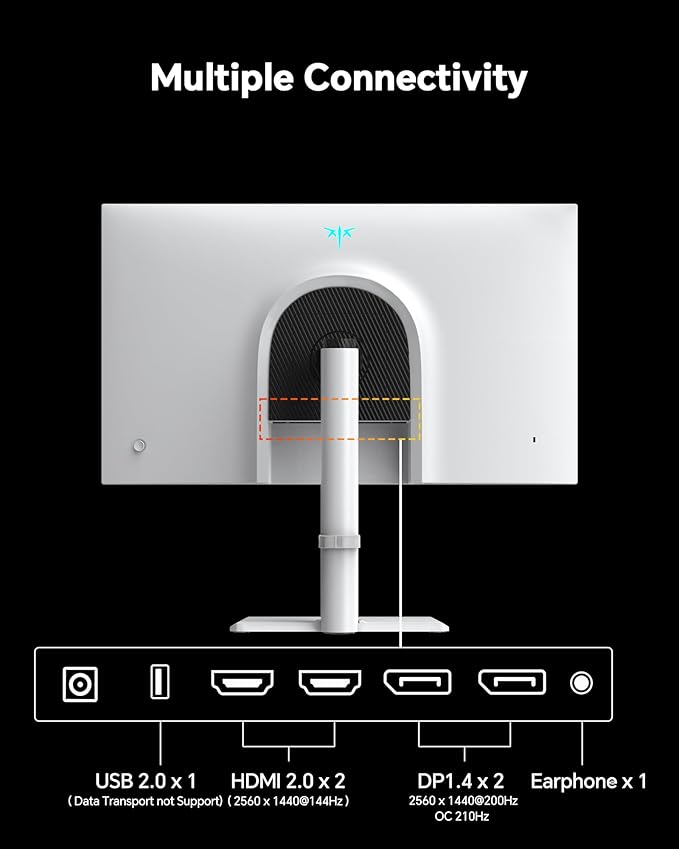 KTC 27 Inch Gaming Monitor 200Hz, 1440P Monitor - Image 8