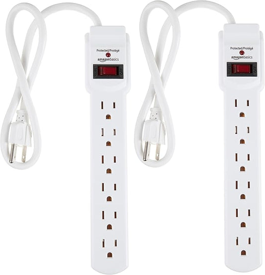 Amazon Basics Surge Protector Power Strip, 6-Outlet by AmazonBasics