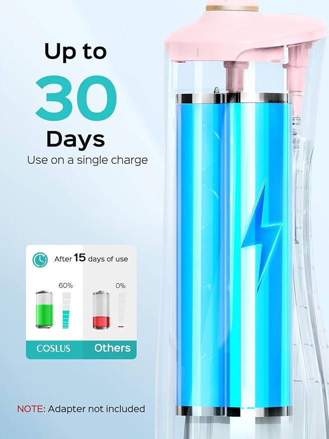 COSLUS Portable Water Flosser for Teeth: 10 Pressure Settings Professional - Image 5