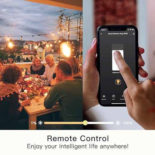 Alexa Smart Dimmer Plug, Treatlife Plug-in Lamp Dimmer Switch - Image 5