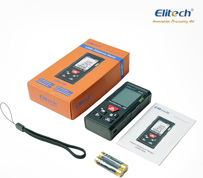 Elitech Laser Measure 165ft, Digital Laser Tape Measure - Image 10