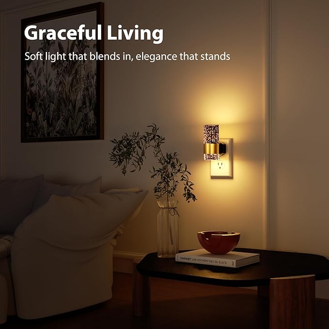 TOSZMOK LED Night Lights Plug into Wall, Dimmable 0-100LM, Dusk-to-Dawn - Image 5