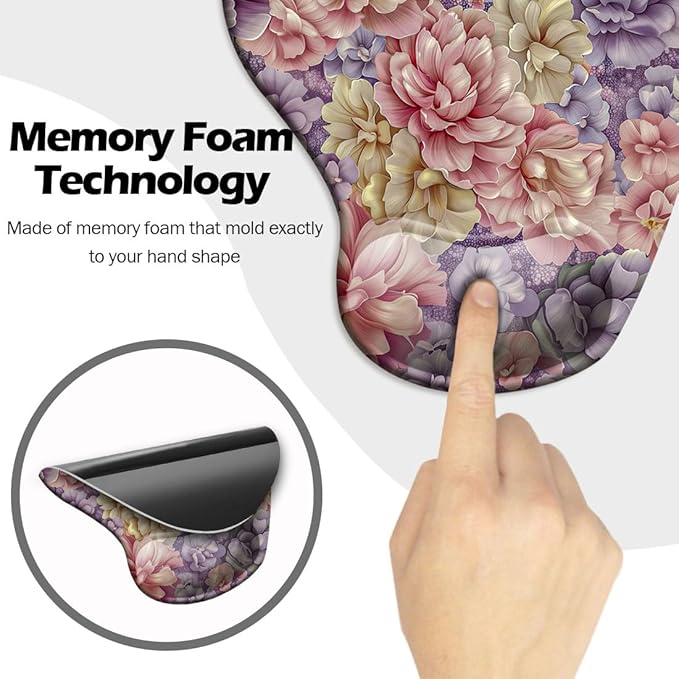 Ergonomic Mouse Pad with Wrist Support, Mouse Pad with Wrist Rest and Coaster - Image 4