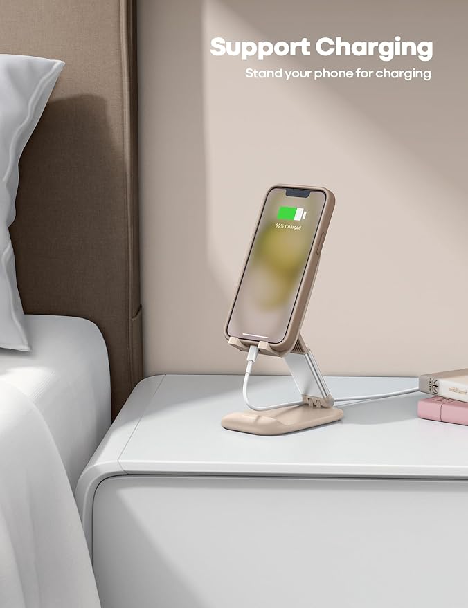 Lamicall Khaki Phone Holder for Desk - Image 3