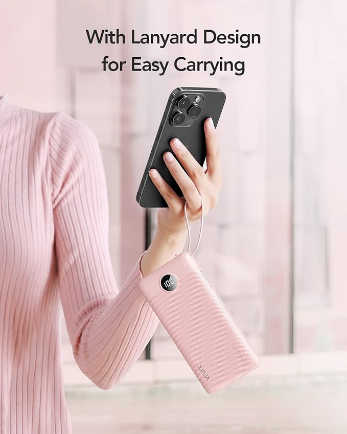 VRURC Portable Charger Power Bank, 10000mAh Travel Essentials Battery Pack - Image 7