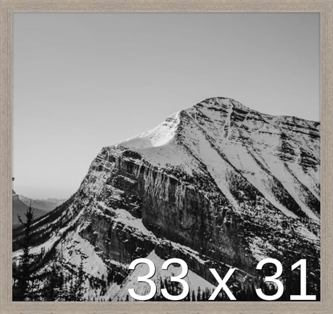 Frame It Easy 33 x 31 Rustic Gray Wood Frame by FrameItEasy
